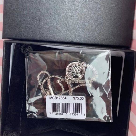 Cubic Zirconia Tree Of Life Adjustable Bolo Bracelet InFine Silver Plate jewelry - Picture 4 of 4